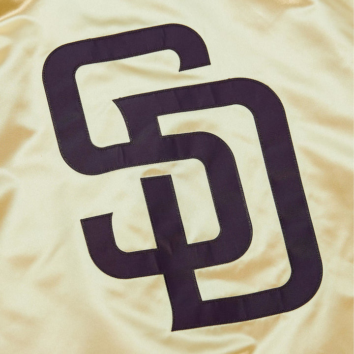 San Diego Padres Mitchell & Ness Gold OG 2.0 Lightweight Satin Full-Zip Jacket