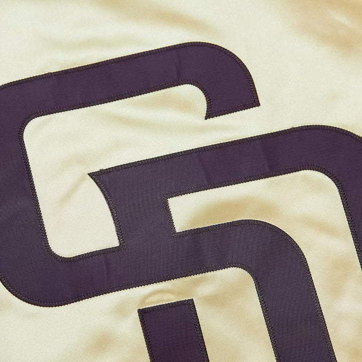 San Diego Padres Mitchell & Ness Gold OG 2.0 Lightweight Satin Full-Zip Jacket