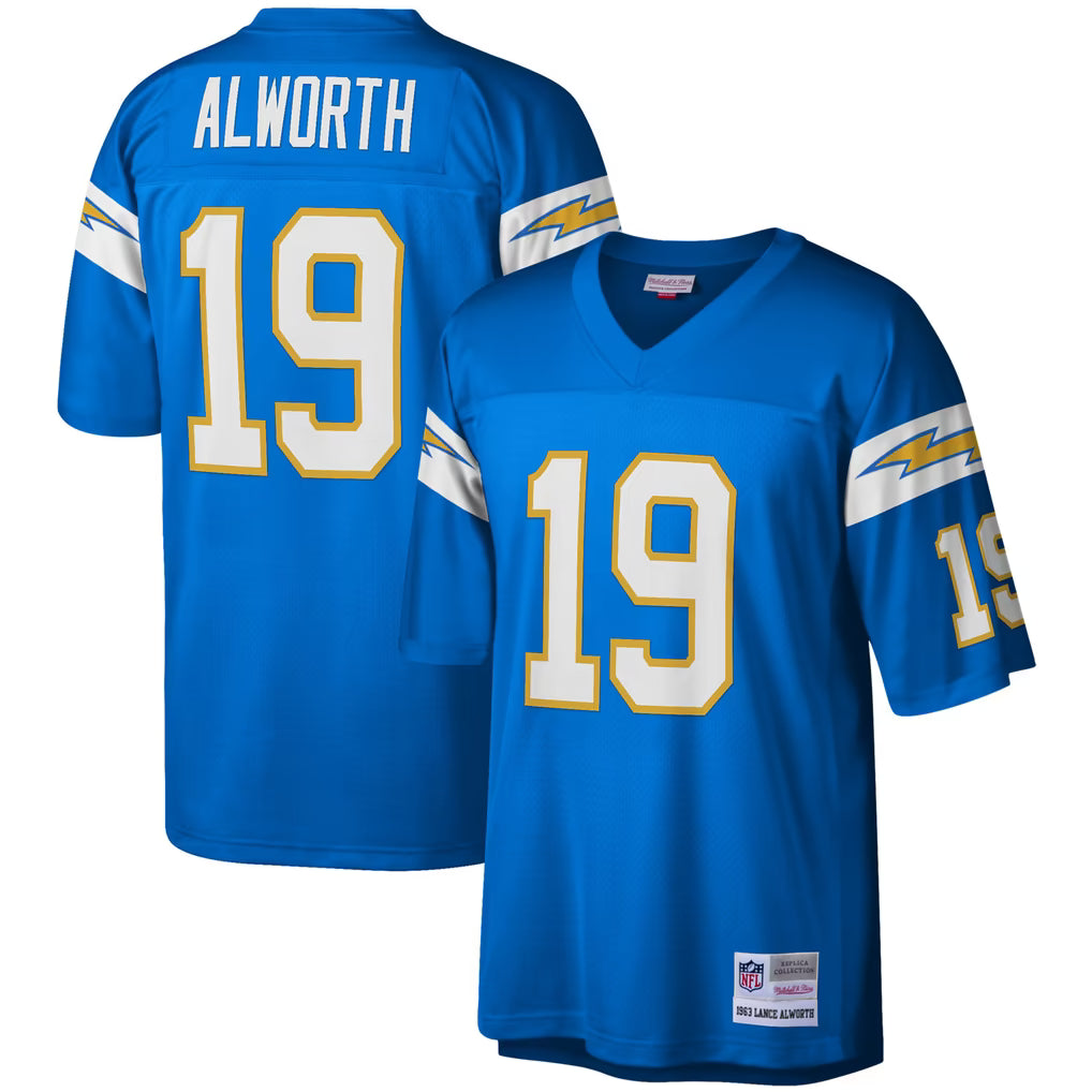 San Diego Chargers Mitchell & Ness NFL Legacy Jersey 1963 Lance Alworth #19 - Powder Blue