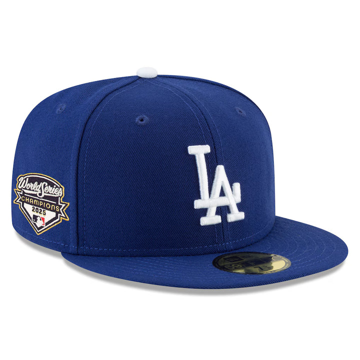 Los Angeles Dodgers New Era 2025 World Series Champions Side Patch 59FIFTY Fitted Hat - Royal