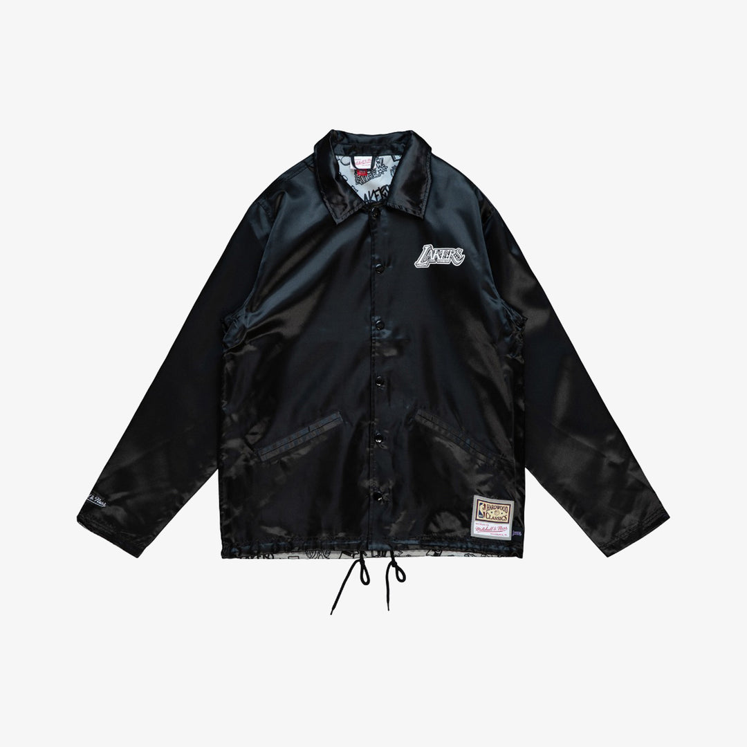 Los Angeles Lakers Mitchell & Ness NBA Doodle Coaches Jacket Lakers