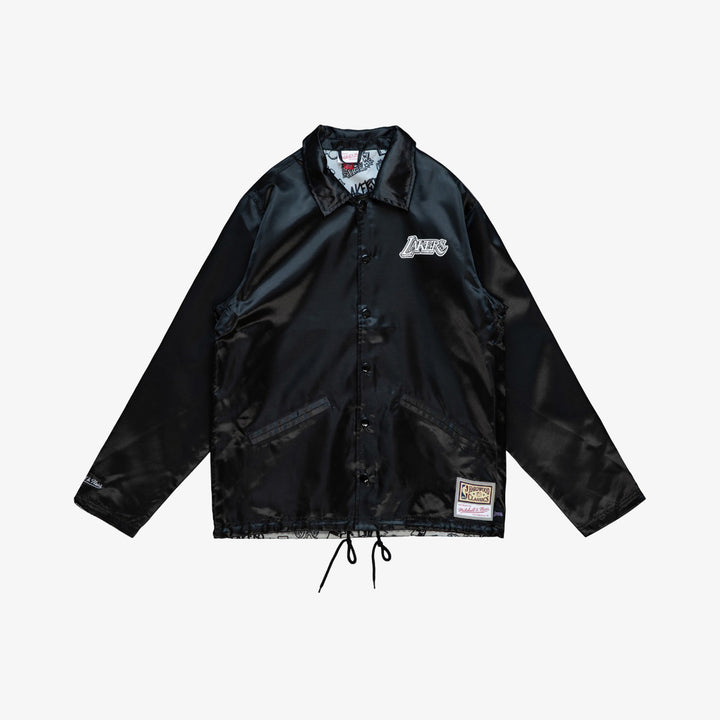 Los Angeles Lakers Mitchell & Ness NBA Doodle Coaches Jacket Lakers