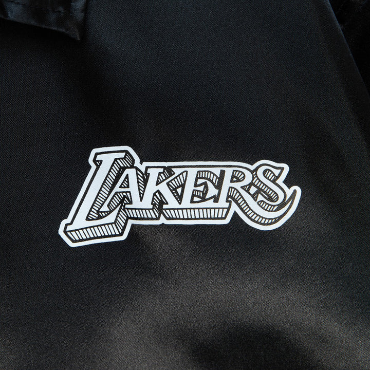 Los Angeles Lakers Mitchell & Ness NBA Doodle Coaches Jacket Lakers