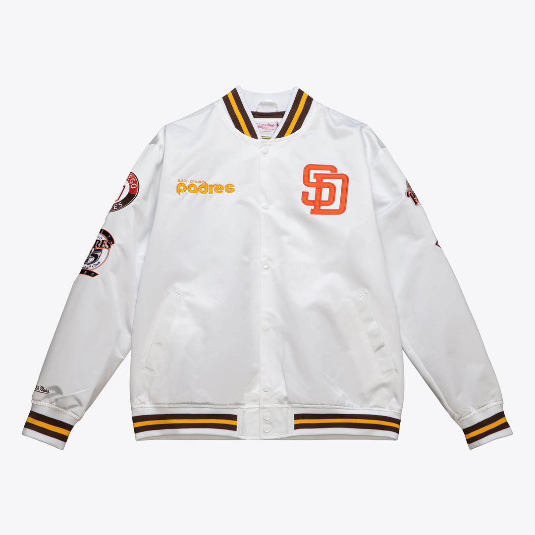 San Diego Padres Mitchell & Ness MLB M&N City Collection Lightweight Satin Jacket Padres