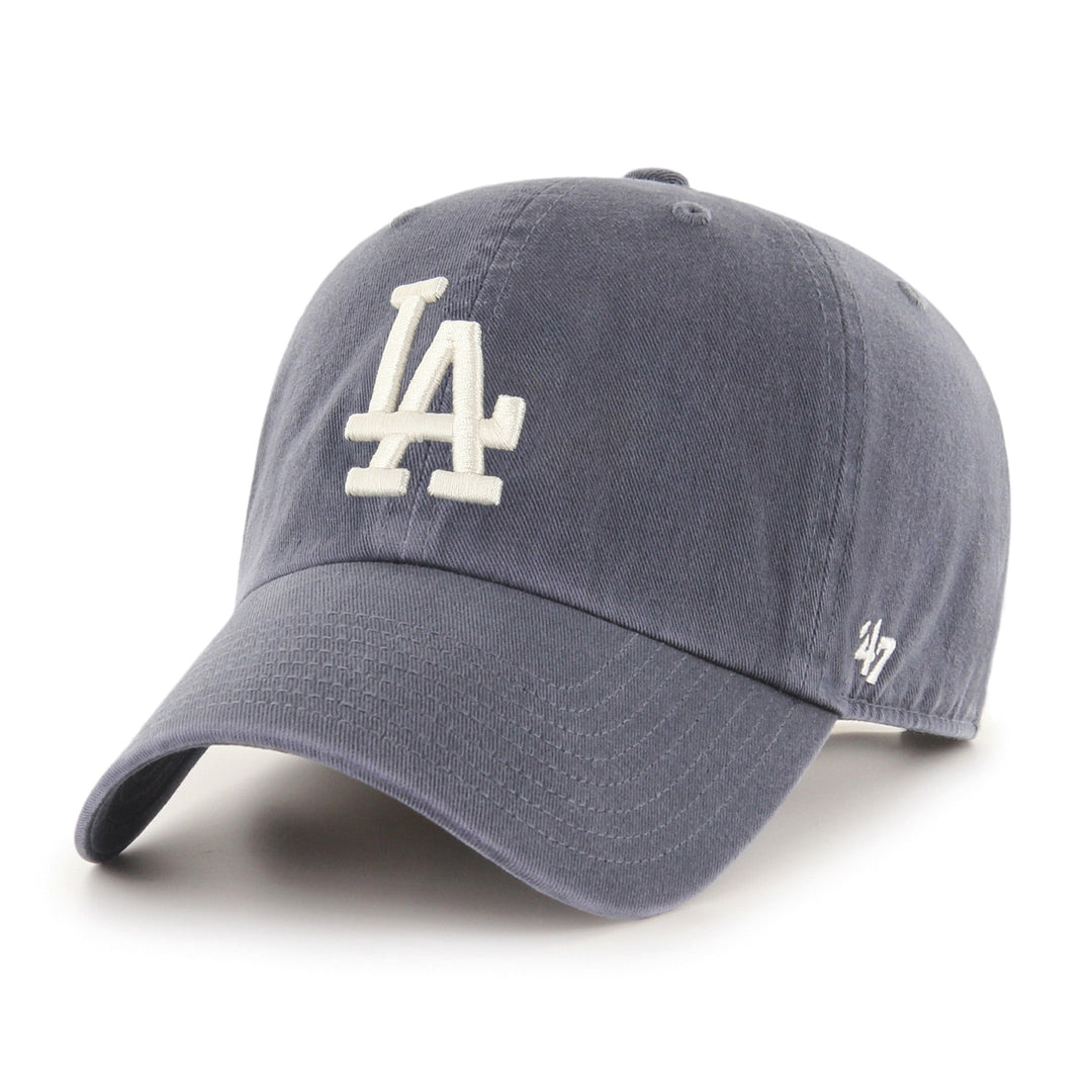 Los Angeles Dodgers 47 Brand Clean Up Adjustable Hat — Vintage Navy — photo 1