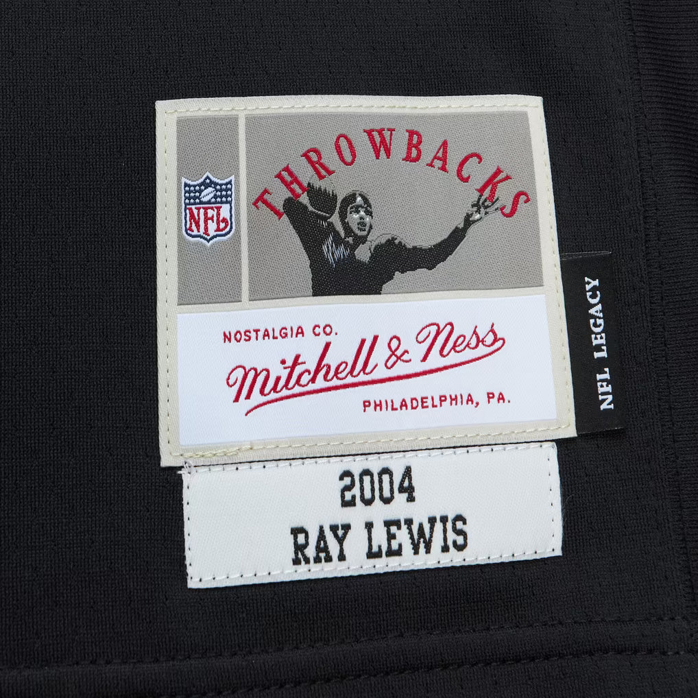 Baltimore Ravens Mitchell & Ness NFL Legacy Jersey 2004 Ray Lewis #52 - Black — product image 4