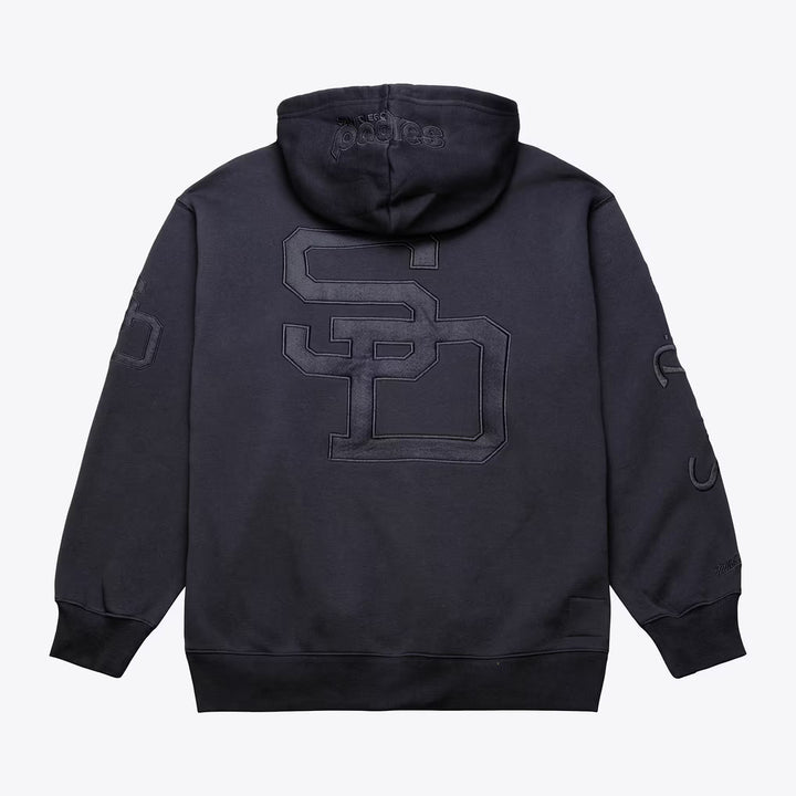 San Diego Padres Mitchell & Ness Black Phantom Fleece Hoodie