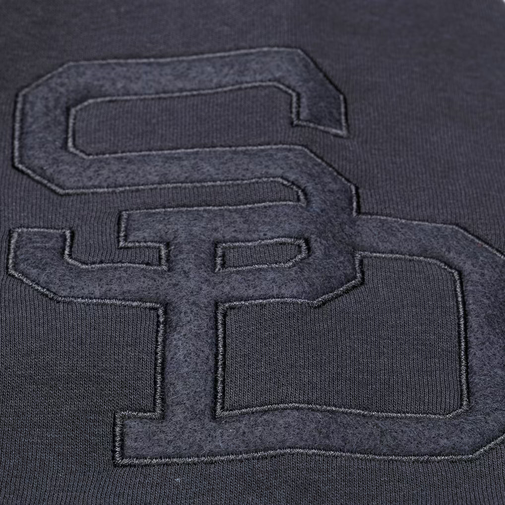San Diego Padres Mitchell & Ness Black Phantom Fleece Hoodie