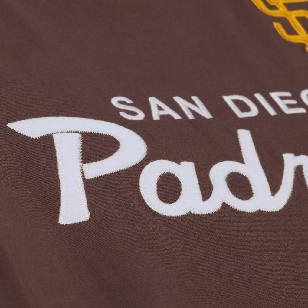San Diego Padres Mitchell & Ness Head Coach Tee - Brown