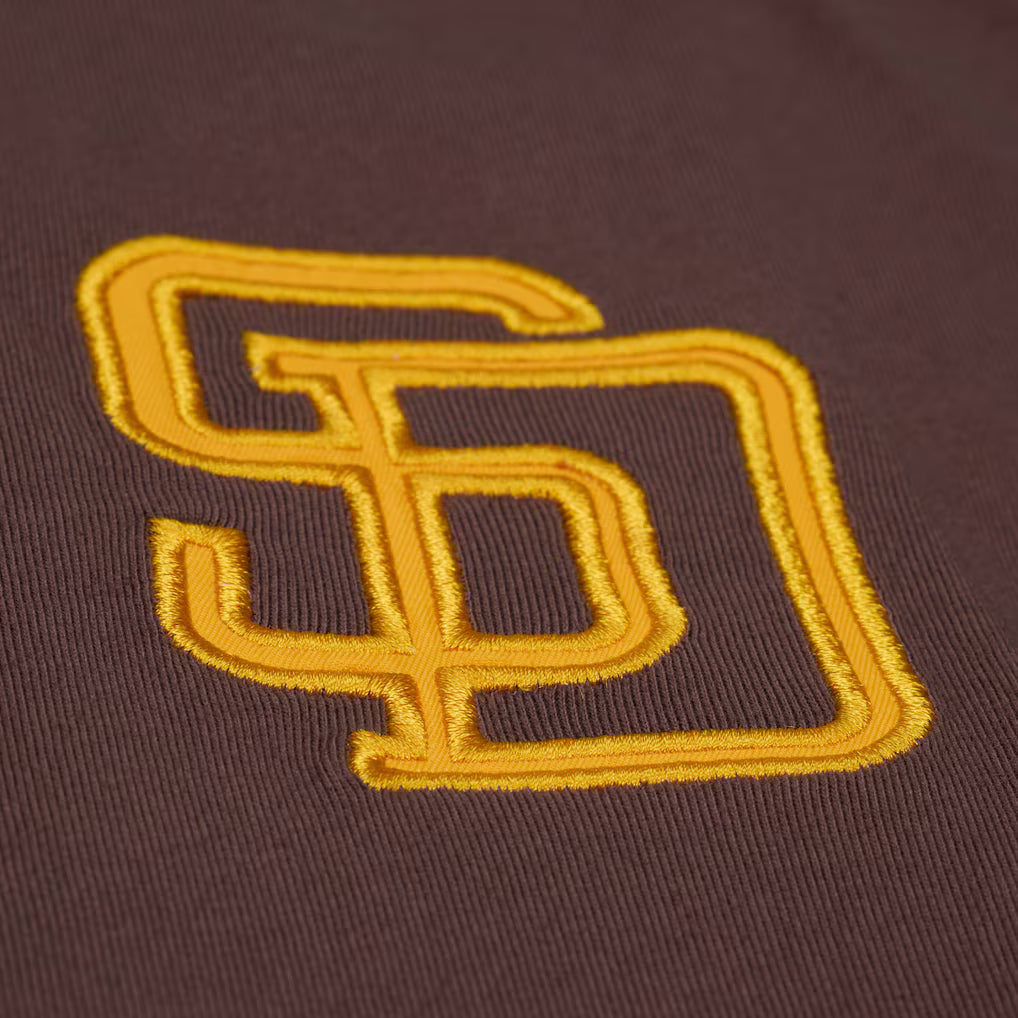 San Diego Padres Mitchell & Ness Head Coach Tee - Brown