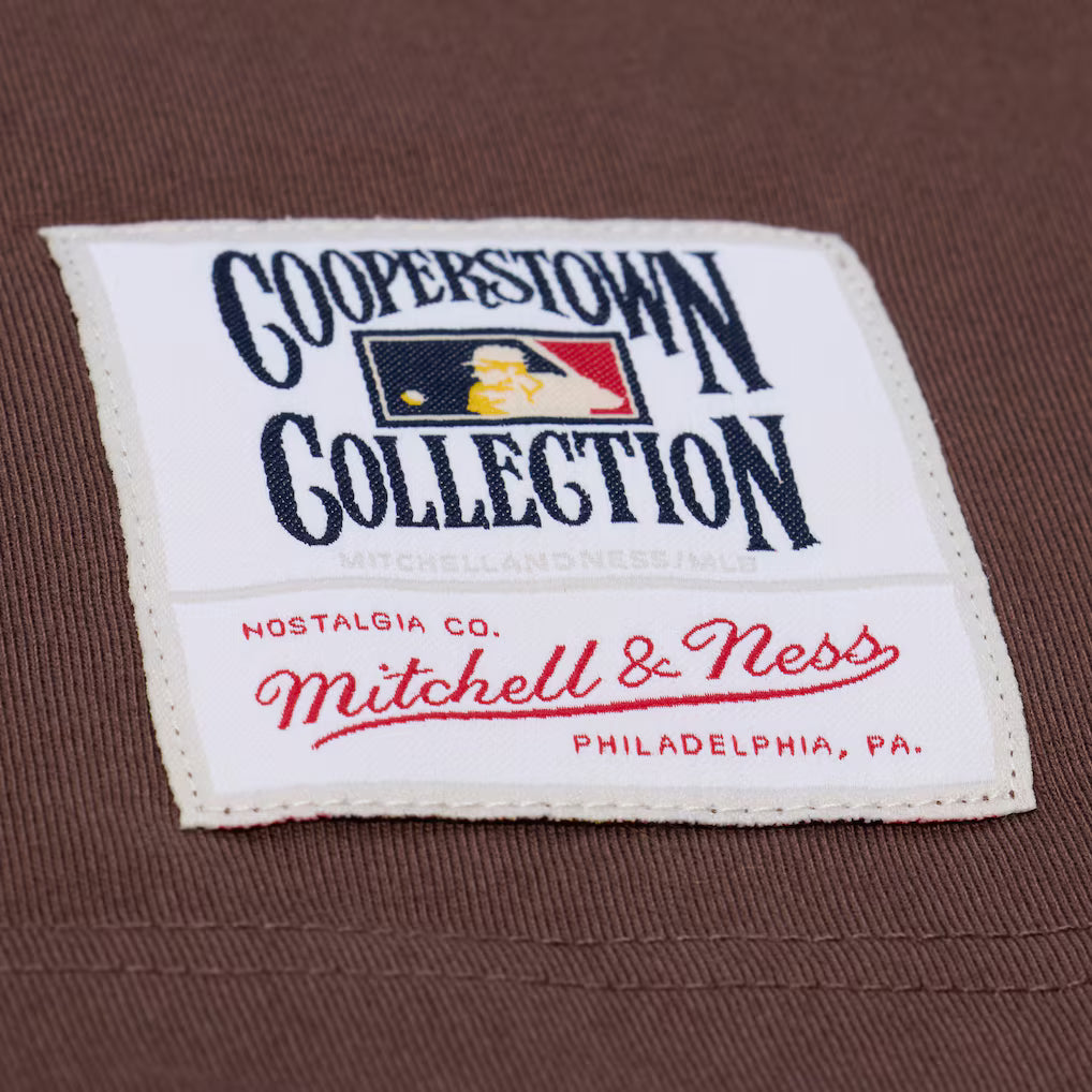 San Diego Padres Mitchell & Ness Head Coach Tee - Brown