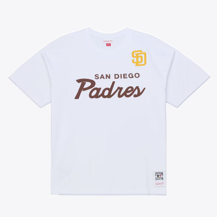 San Diego Padres Mitchell & Ness Head Coach Tee - White