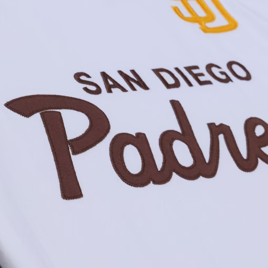 San Diego Padres Mitchell & Ness Head Coach Tee - White