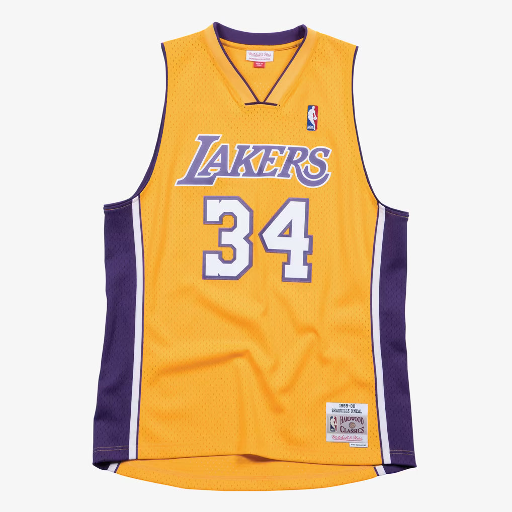 Los Angeles Lakers Mitchell & Ness Shaquille O'Neal 1999-00 Gold Swingman Jersey — product image 1