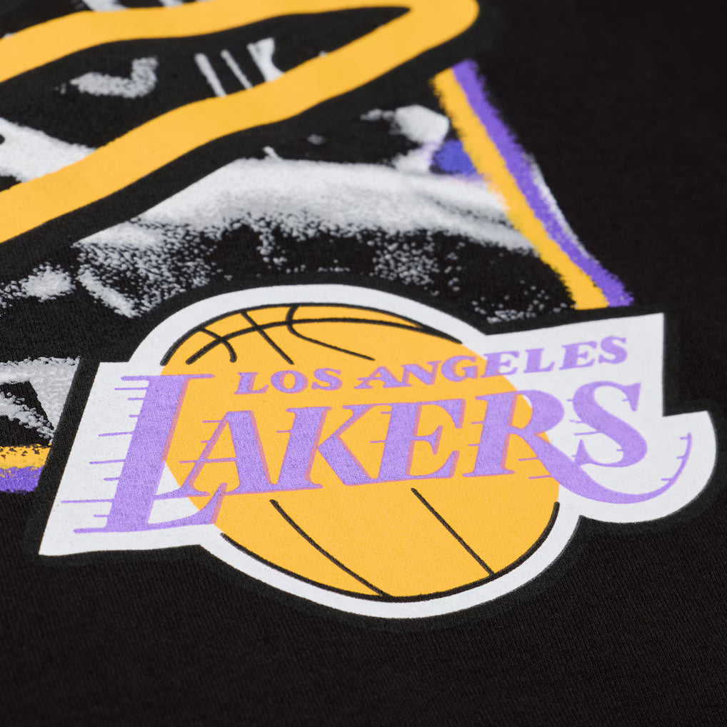 Los Angeles Lakers Mitchell & Ness Freeze Frame Classic Tee Shaquille O'neal- Black