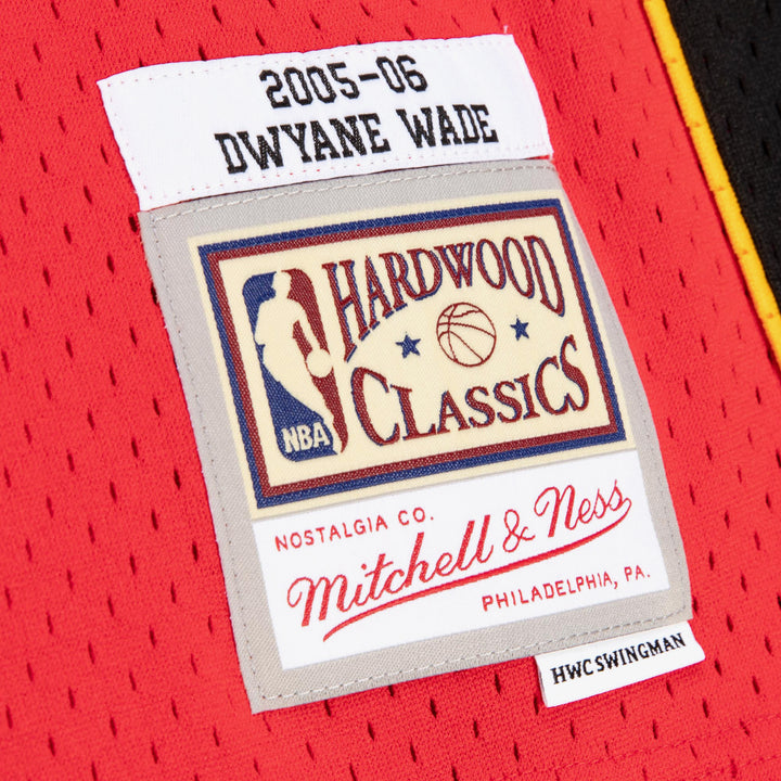 Miami Heat Mitchell & Ness Dwyane Wade #3 Alternate 2005-06 Hardwood Classics Swingman Jersey
