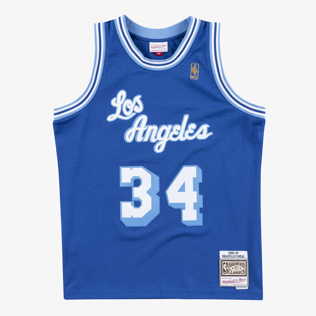 Los Angeles Lakers Mitchell & Ness Alternate 1996 97 Shaquille O'neal #34 Swingman Jersey