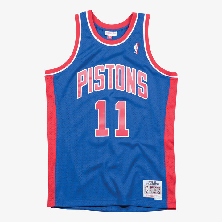 Detroit Pistons Mitchell & Ness NBA Swingman Jersey 1988-89 Isiah Thomas #11 - Royal Blue
