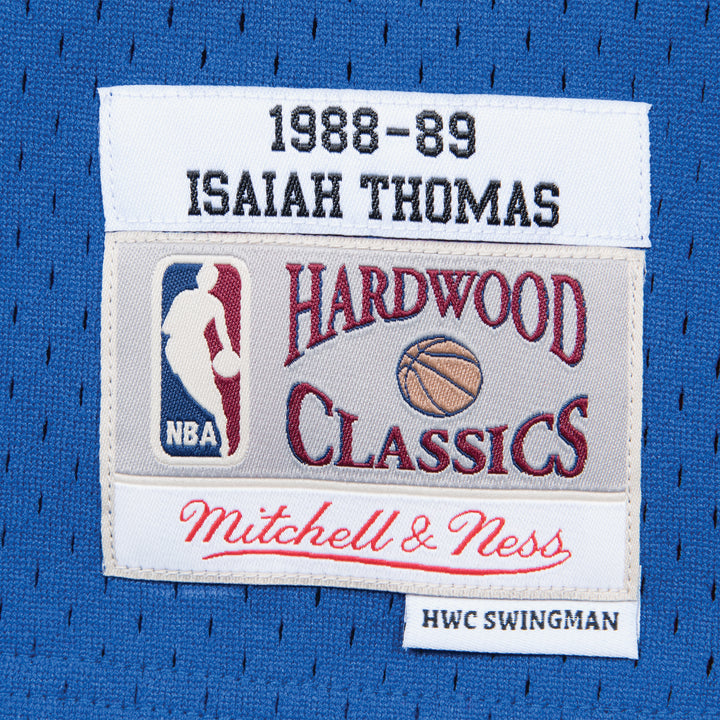 Detroit Pistons Mitchell & Ness NBA Swingman Jersey 1988-89 Isiah Thomas #11 - Royal Blue