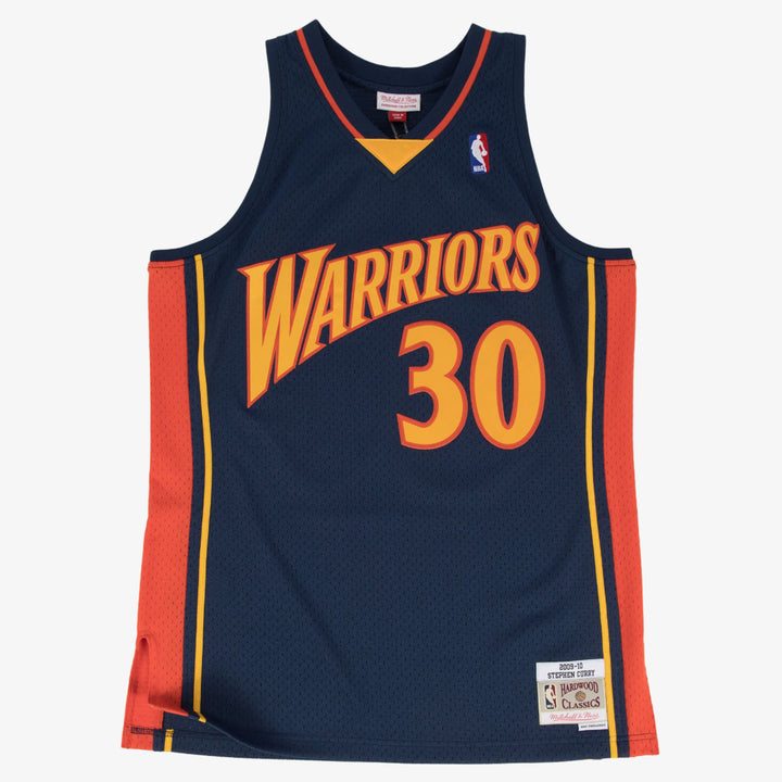 Golden State Warriors Mitchell & Ness Stephen Curry #30 2009 Hardwood Classics Road Swingman Jersey - Navy