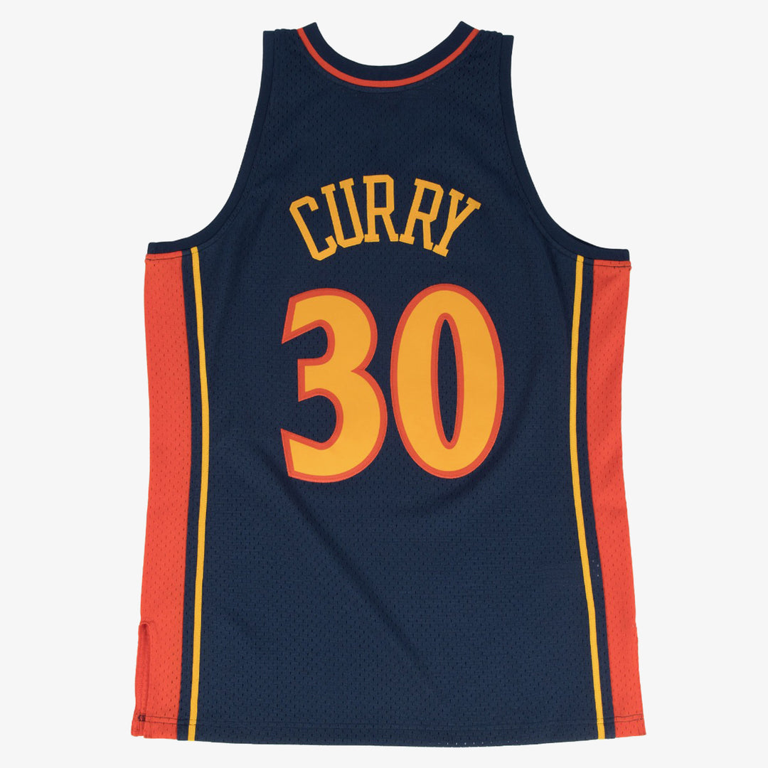 Golden State Warriors Mitchell & Ness Stephen Curry #30 2009 Hardwood Classics Road Swingman Jersey - Navy