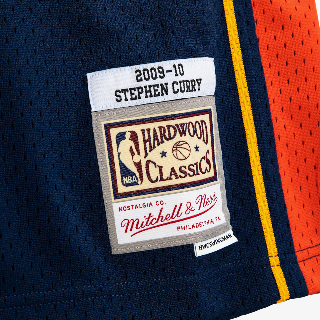 Golden State Warriors Mitchell & Ness Stephen Curry #30 2009 Hardwood Classics Road Swingman Jersey - Navy