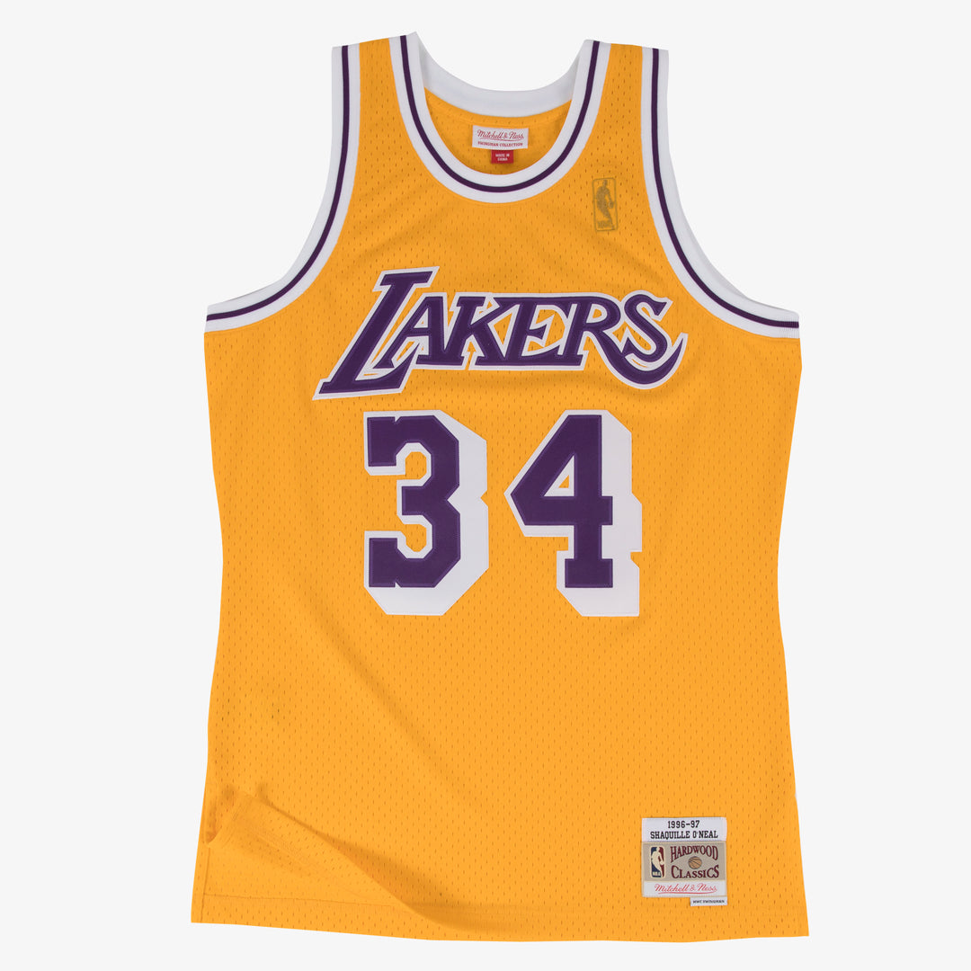 Los Angeles Lakers Mitchell & Ness Swingman Jersey Home 1996-97 Shaquille O'Neal #34