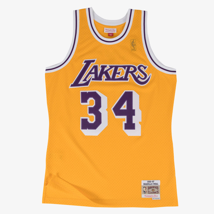 Los Angeles Lakers Mitchell & Ness Swingman Jersey Home 1996-97 Shaquille O'Neal #34