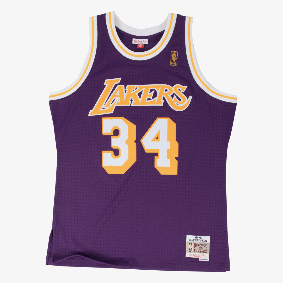 Los Angeles Lakers Mitchell & Ness NBA Swingman Road Jersey Lakers 1996 Shaquille O'Neal