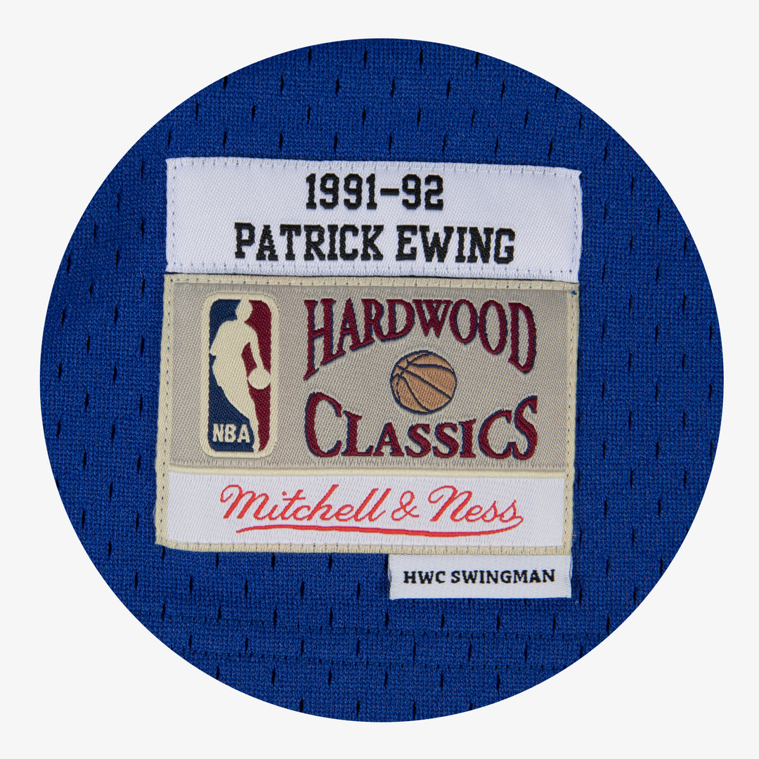 New York Knicks Mitchell & Ness Patrick Ewing #33 1991-92 Road Swingman Jersey - Royal