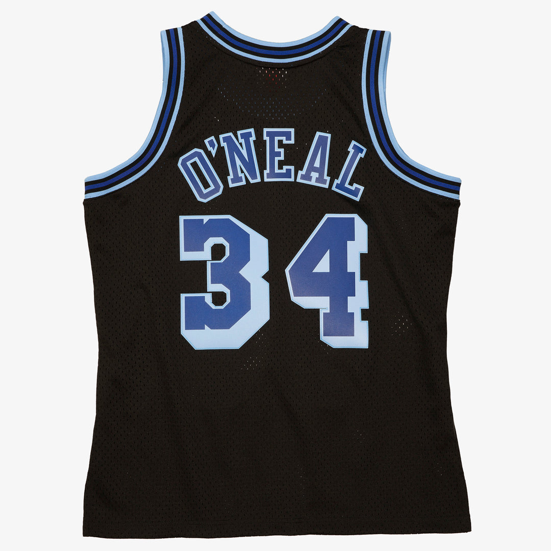 Los Angeles Lakers Mitchell & Ness Shaquille O'Neal Black #34 1996-97 Hardwood Classics Reload 2.0 Swingman Jersey