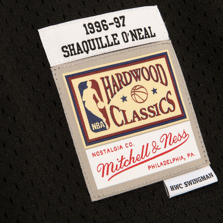Los Angeles Lakers Mitchell & Ness Shaquille O'Neal Black #34 1996-97 Hardwood Classics Reload 2.0 Swingman Jersey