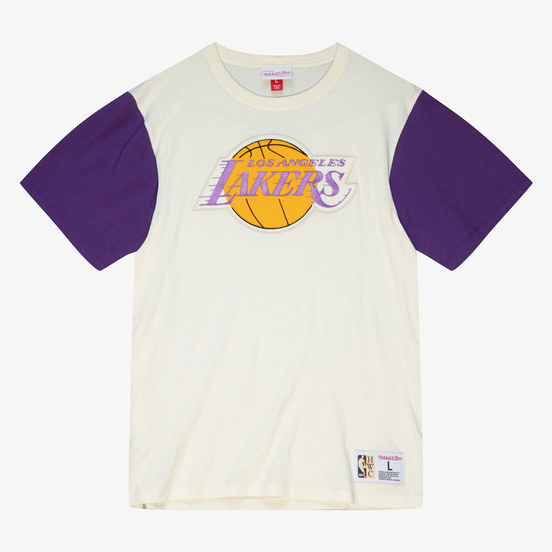 Los Angeles Lakers Mitchell & Ness NBA Color Blocked Tee Lakers