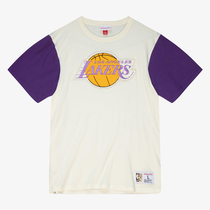 Los Angeles Lakers Mitchell & Ness NBA Color Blocked Tee Lakers