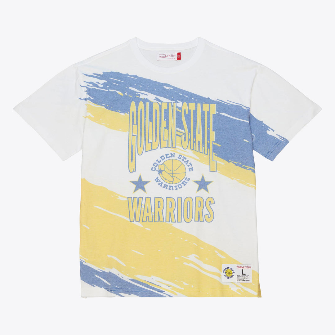 Golden State Warriors Mitchell & Ness NBA Paintbrush Sublimated Ss Tee Warriors — product image 1