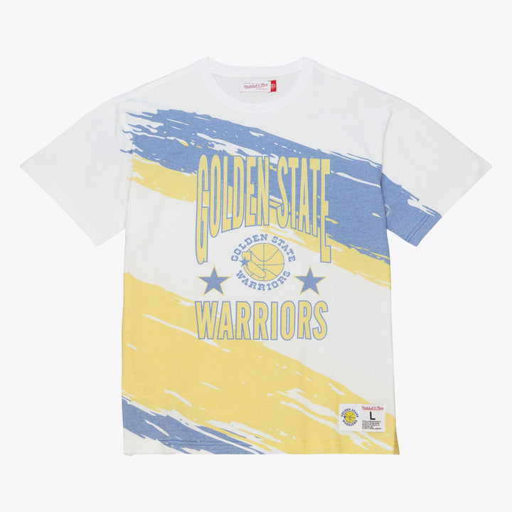 Golden State Warriors Mitchell & Ness NBA Paintbrush Sublimated Ss Tee Warriors — product image 1