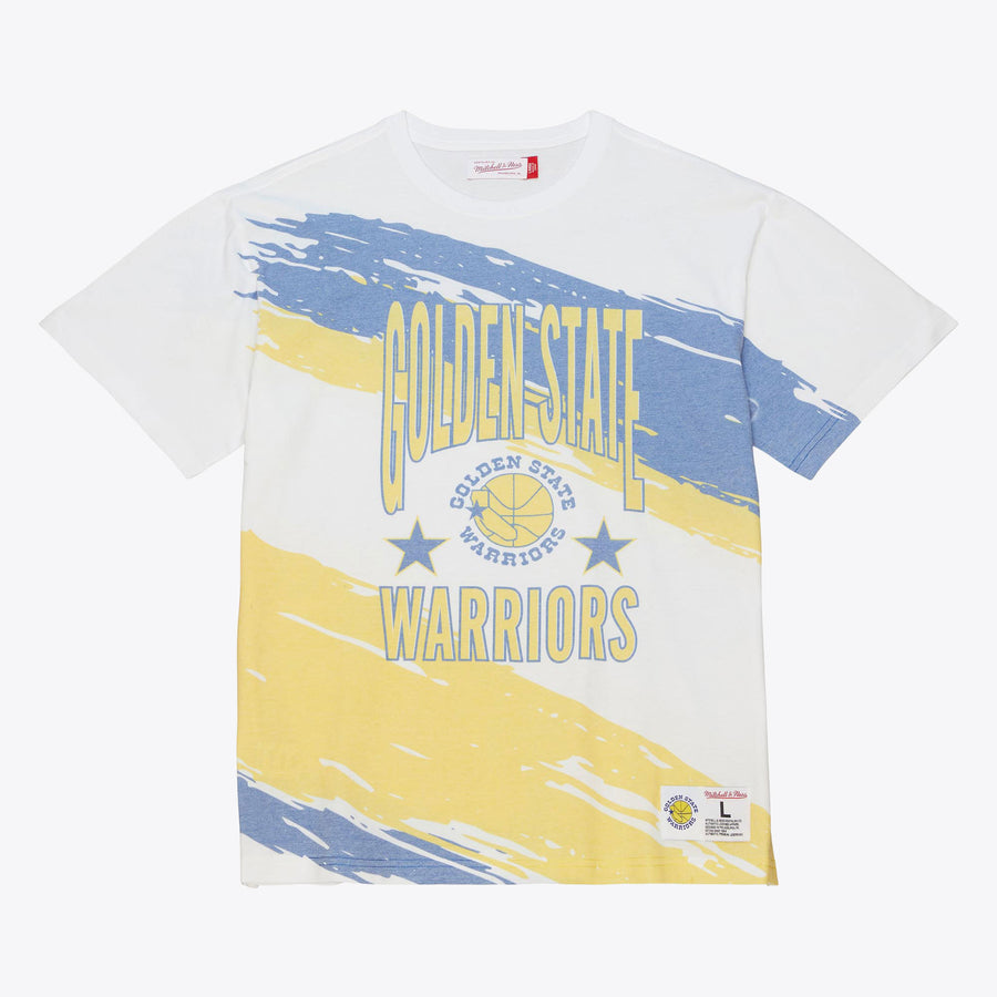 Golden State Warriors Mitchell & Ness NBA Paintbrush Sublimated Ss Tee Warriors — product image 1