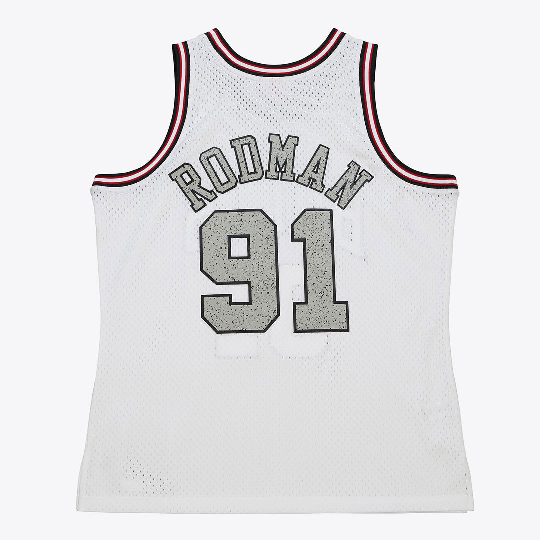 Chicago Bulls Mitchell & Ness NBA Cracked Cement Swingman Jersey Bulls 1997 Dennis Rodman