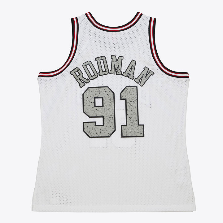 Chicago Bulls Mitchell & Ness NBA Cracked Cement Swingman Jersey Bulls 1997 Dennis Rodman