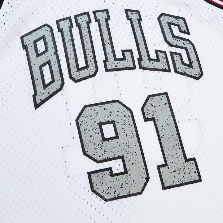 Chicago Bulls Mitchell & Ness NBA Cracked Cement Swingman Jersey Bulls 1997 Dennis Rodman