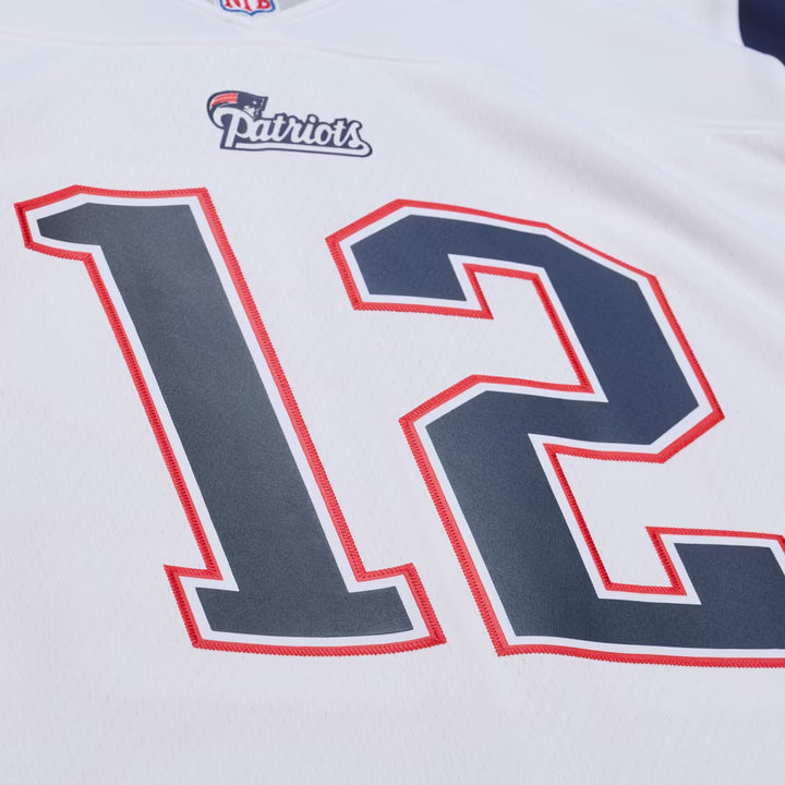 New England Patriots Mitchell & Ness NFL Legacy Jersey 2000 Tom Brady #12 - White