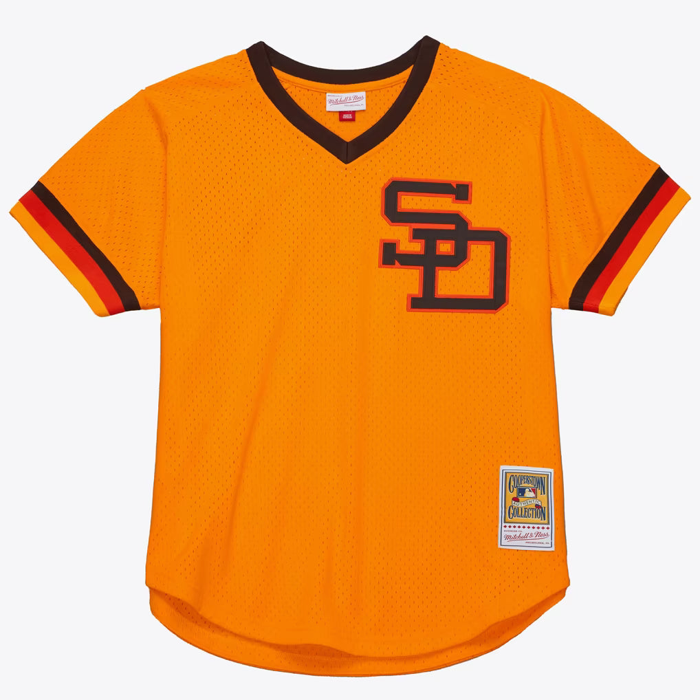 San Diego Padres Mitchell & Ness Tony Gwynn 1982 Gold Authentic Batting Practice Pullover Jersey — product image 1