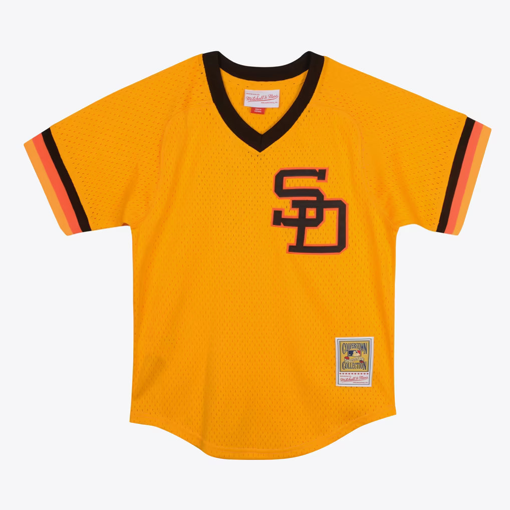 San Diego Padres Mitchell & Ness Youth Tony Gwynn 1982 Gold Authentic Batting Practice Jersey