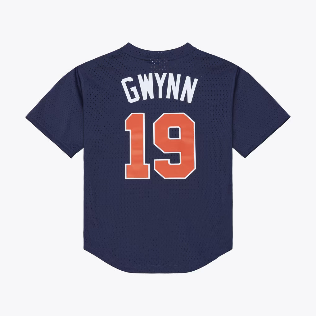 San Diego Padres Mitchell & Ness Youth Tony Gwynn 1996 Navy Authentic Batting Practice Jersey